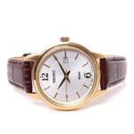 Seiko SUR658P Classic White Dial Brown Leather Strap Women's Watch