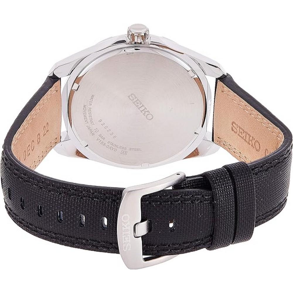 seiko SNE393P2 Men's Analogue Manual Watch with Textile Strap seiko