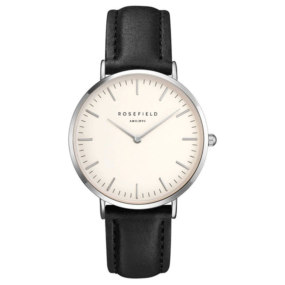 ROSEFIELD TWBLS-T54 The Tribeca White Black Women's Watch