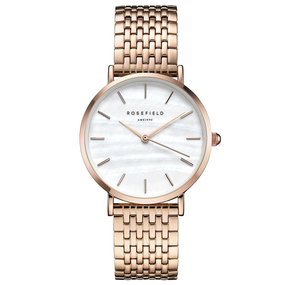 ROSEFIELD UEWR-U20 The Upper East Side White Pearl gold women's Watch