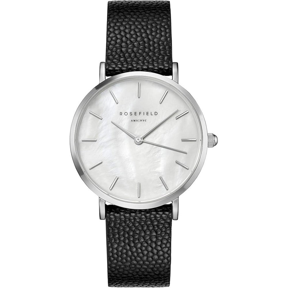 ROSEFIELD UWBCSS-U26 The Upper East Side White Black Caviar Silver women's Watch