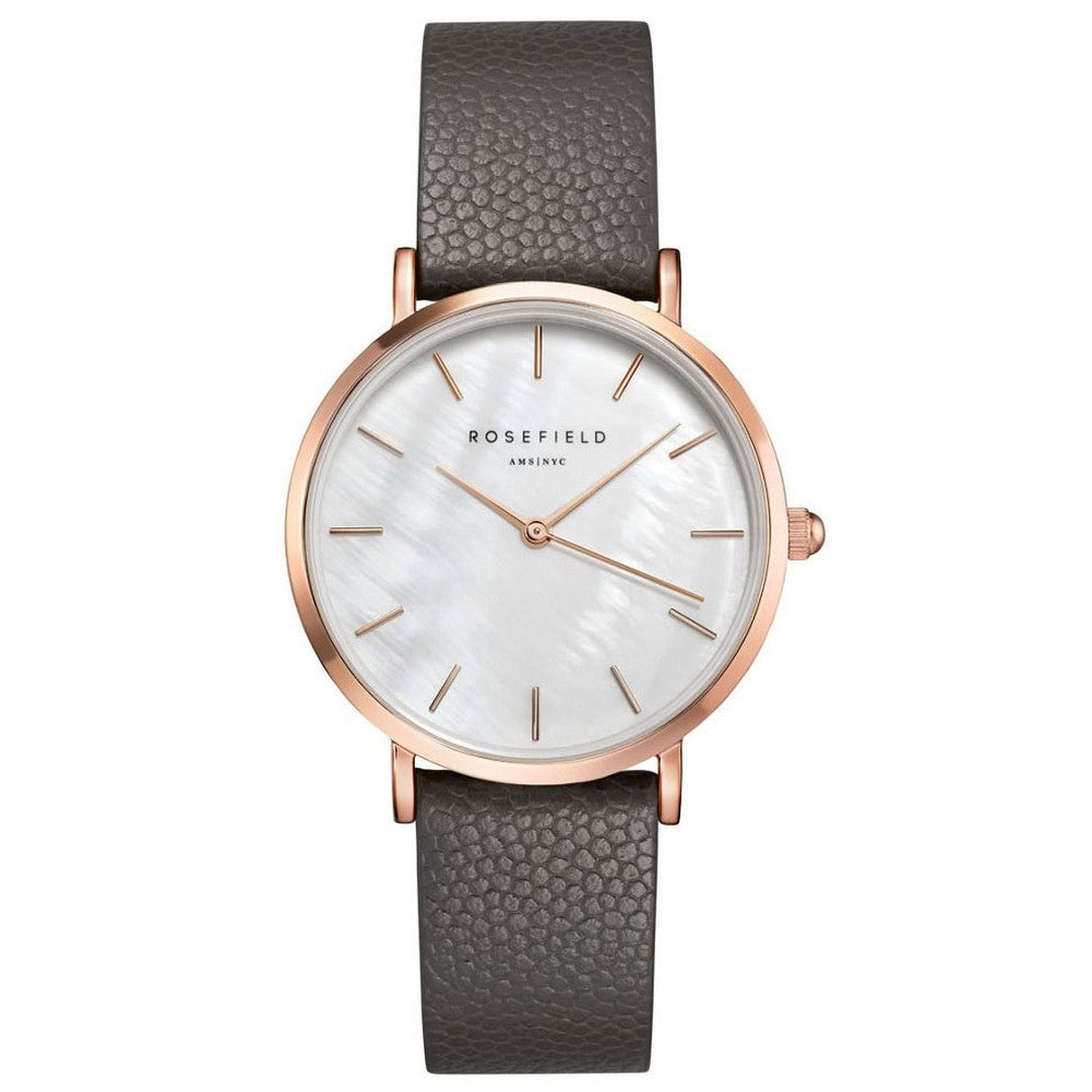 ROSEFIELD UWGCSR-U29 The Upper East Side White Gray Caviar gold Women's Watch Rose Field
