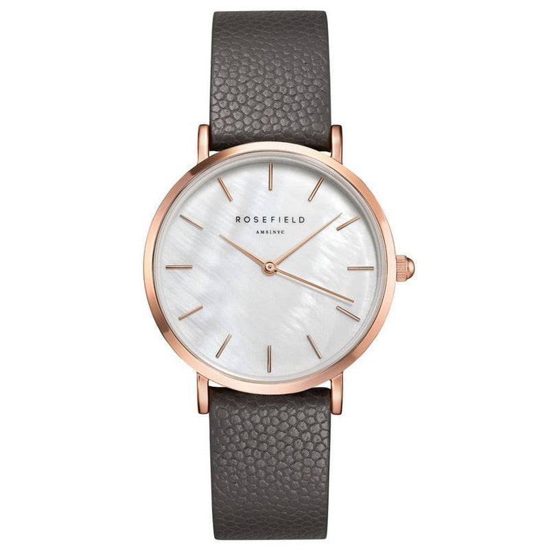 ROSEFIELD UWGCSR-U29 The Upper East Side White Gray Caviar gold Women's Watch Rose Field