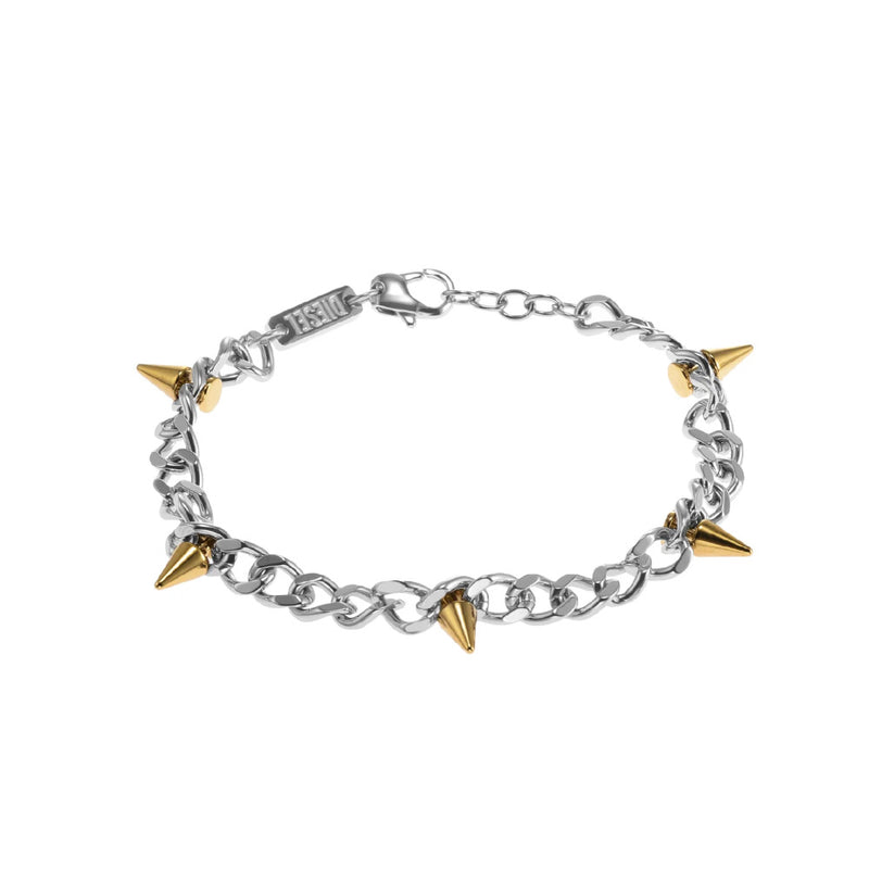 DIESEL Steel Two-Tone Stainless Steel Chain Men`s Bracelet DX1453931