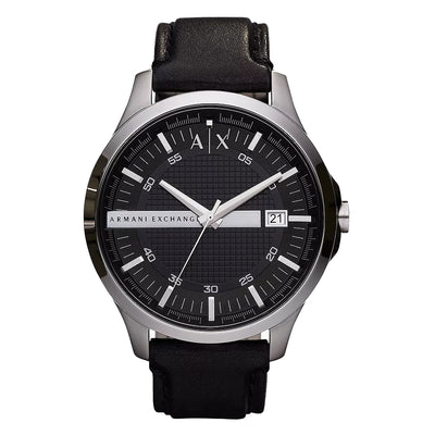 Armani Exchange AX2101 – Men's Hampton Black Leather Watch