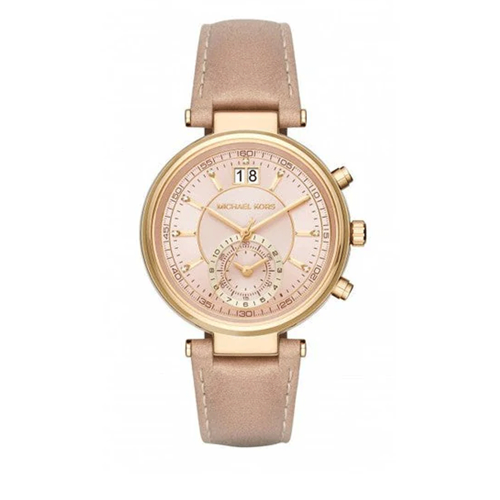 Michael Kors Sawyer Chronograph Rose Dial Women's Watch MK2529