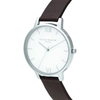 Olivia Burton OB16SH05 Semi Precious Dial Grey Strap Watch