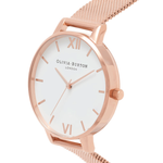 OLIVIA BURTON OB15BD79 Big Dial Rose Gold Women's Mesh Watch