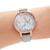 OLIVIA BURTON OB16WL72  Quartz Bunny Demi Vegan Gray Rose Gold Women's Watch