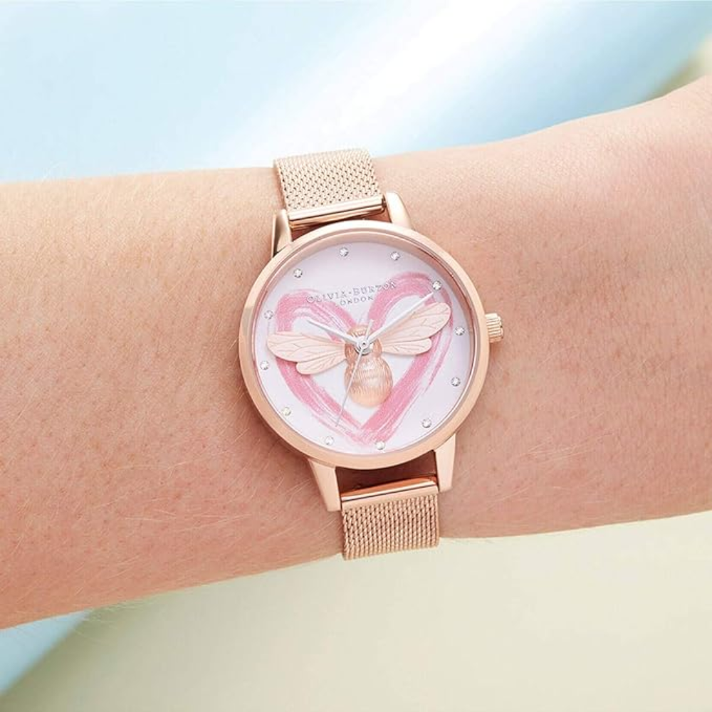 Olivia Burton OB16FB01 You Have My Heart Rose Gold Watch