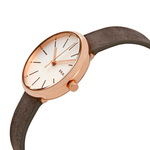 SKAGEN SKW2644 Signatur White Dial Gray Leather Women's Watch