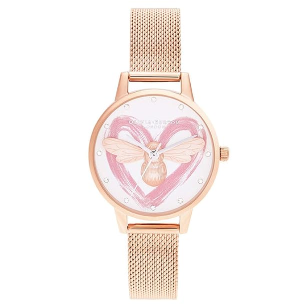 Olivia Burton OB16FB01 You Have My Heart Rose Gold Watch