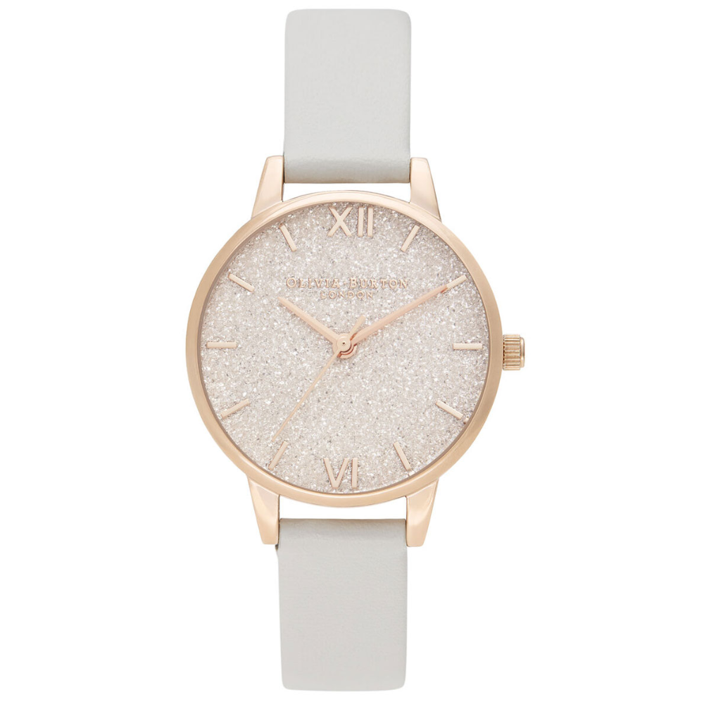 OLIVIA BURTON OB16GD50 Glitter Dial Vegan Blush & Pale Rose Gold Women's Watch