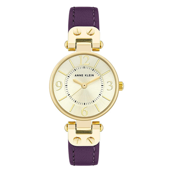Anne Klein 10/9442CHPR Gold Dial Analog Quartz Women's Watch