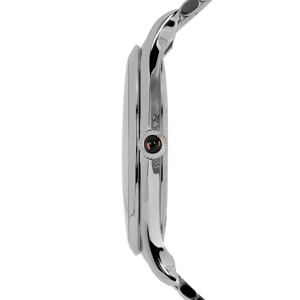 Emporio Armani Swiss ARS2006 Quartz Stainless Steel White Dial Dress Unisex Watch