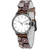 COACH 14503720 Quartz Stainless Steel Brown Flower Leather Women's Watch