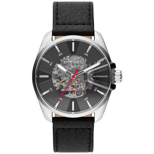 Diesel DZ1966 MS9 Automatic Black Leather Men's Watch