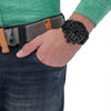 DIESEL DZ4216 Double Down Chronograph Black Leather Men's Watch