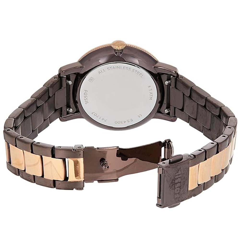 Fossil ES4300 Women's Neely ES4300 Gold Stainless Steel Japanese Quartz Fashion Watch Fossil