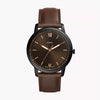 Fossil FS5551 Minimalist Three-Hand Brown Leather Watch