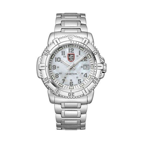 LUMINOX L7258 Modern Mariner Stainless Steel White Mother of Pearl Dial Women's Watch Luminox
