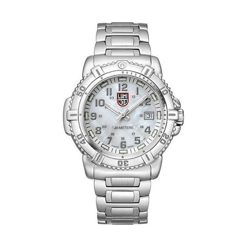 LUMINOX L7258 Modern Mariner Stainless Steel White Mother of Pearl Dial Women's Watch Luminox