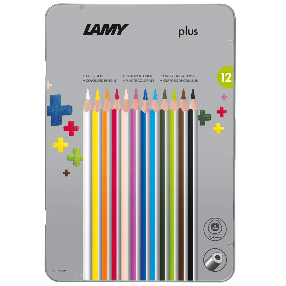 Lamy plus colored pencil metal box 12pc