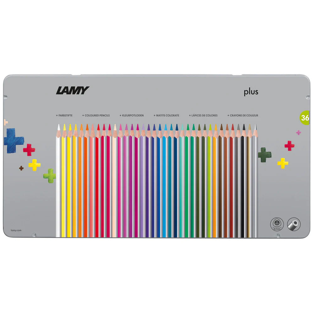 Lamy plus colored pencil metal box 36pc