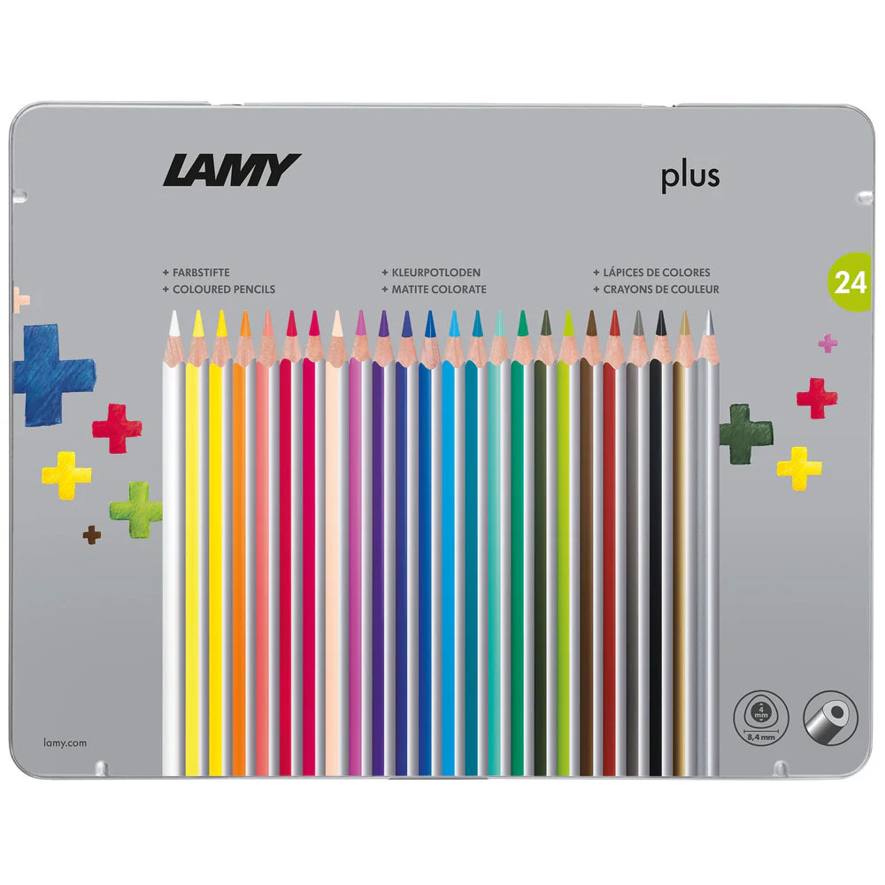 Lamy plus colored pencil metal box 24pc