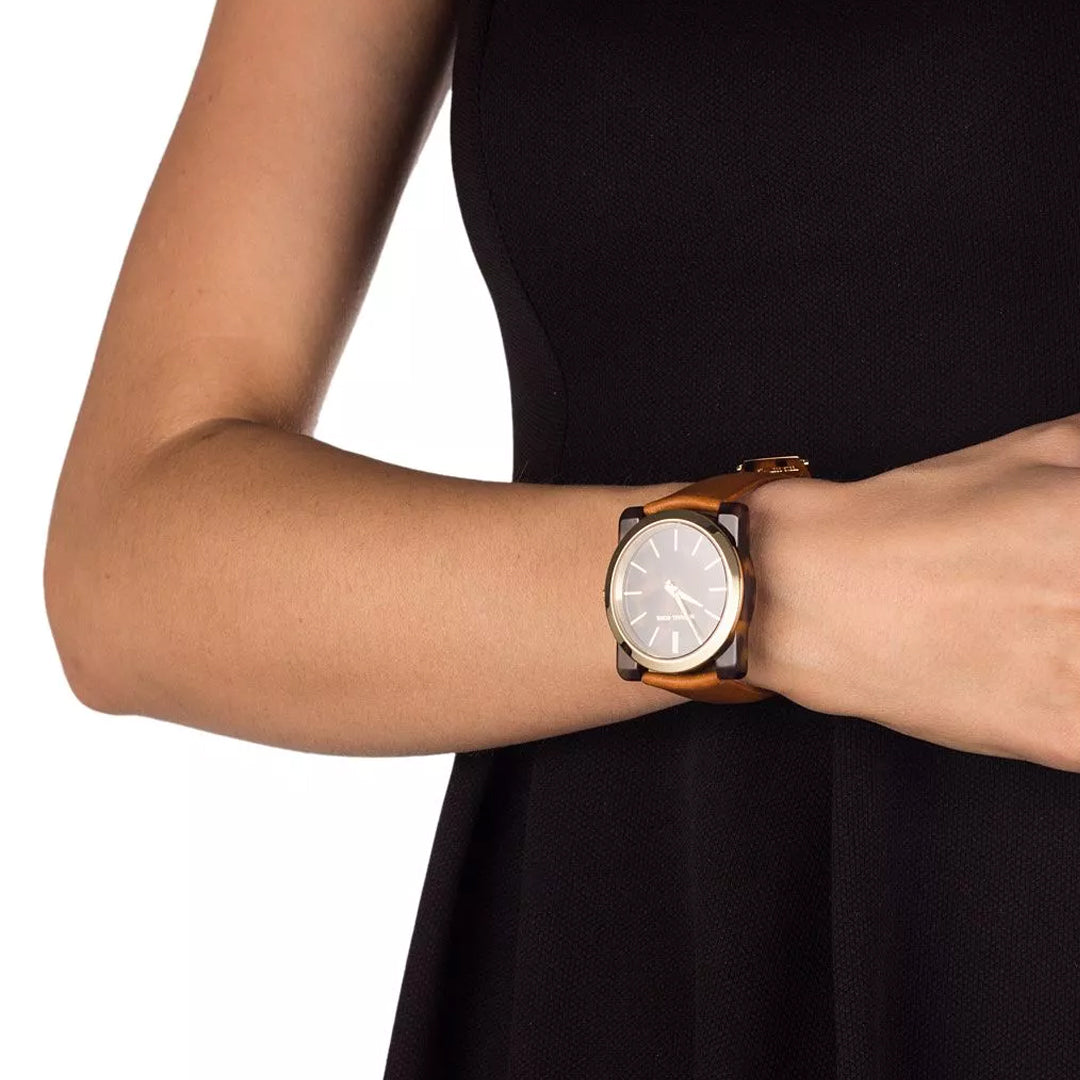 Michael Kors MK2484 Kempton Tortoise shell Acetate Dial Women's Watch Michaelkors