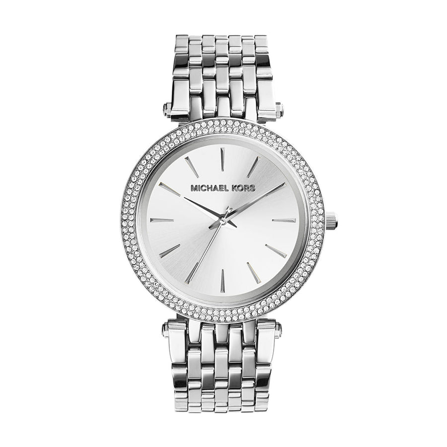 Michael Kors MK3190 Darci Silver Dial Pave Bezel Women's Watch