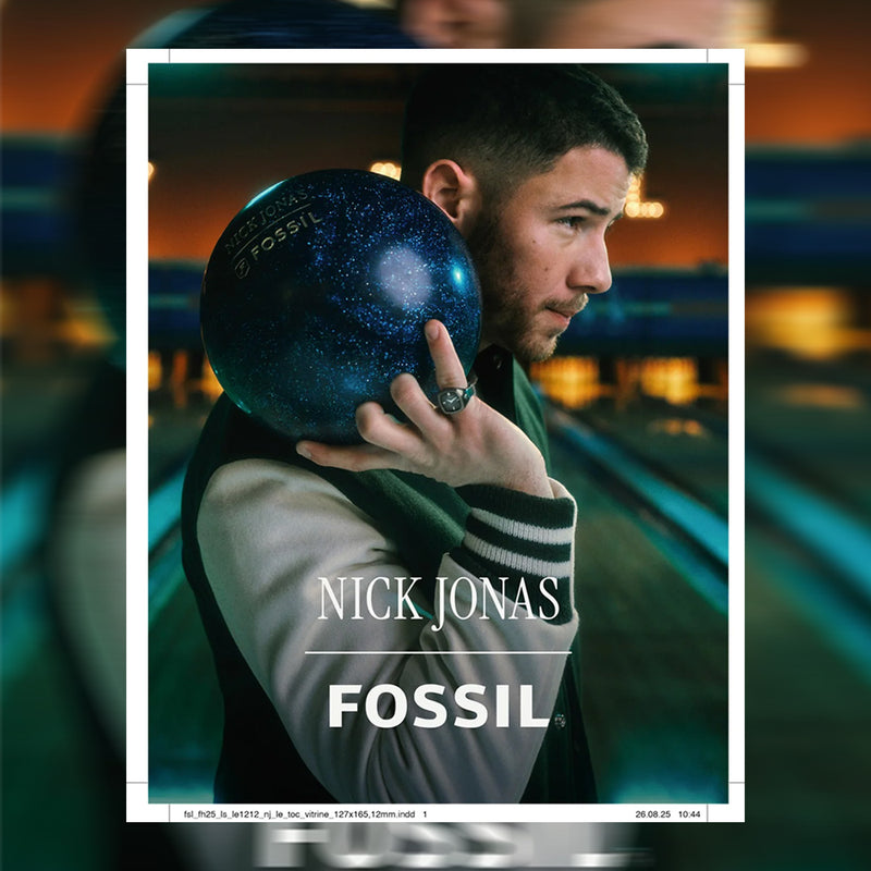 Fossil LE1212 x Nick Jonas Machine Luxe Watch Ring Gunmetal Watch