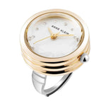 Anne Klein AK/5125RINGTT White Dial Women’s Analog Ring Watch