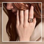 FOSSIL ES5345 Quartz Stainless Steel Two-Hand Women's Watch Ring