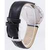 Seiko SGEH85P1 Black Dial Leather Strap Analog Quartz Men's Watch