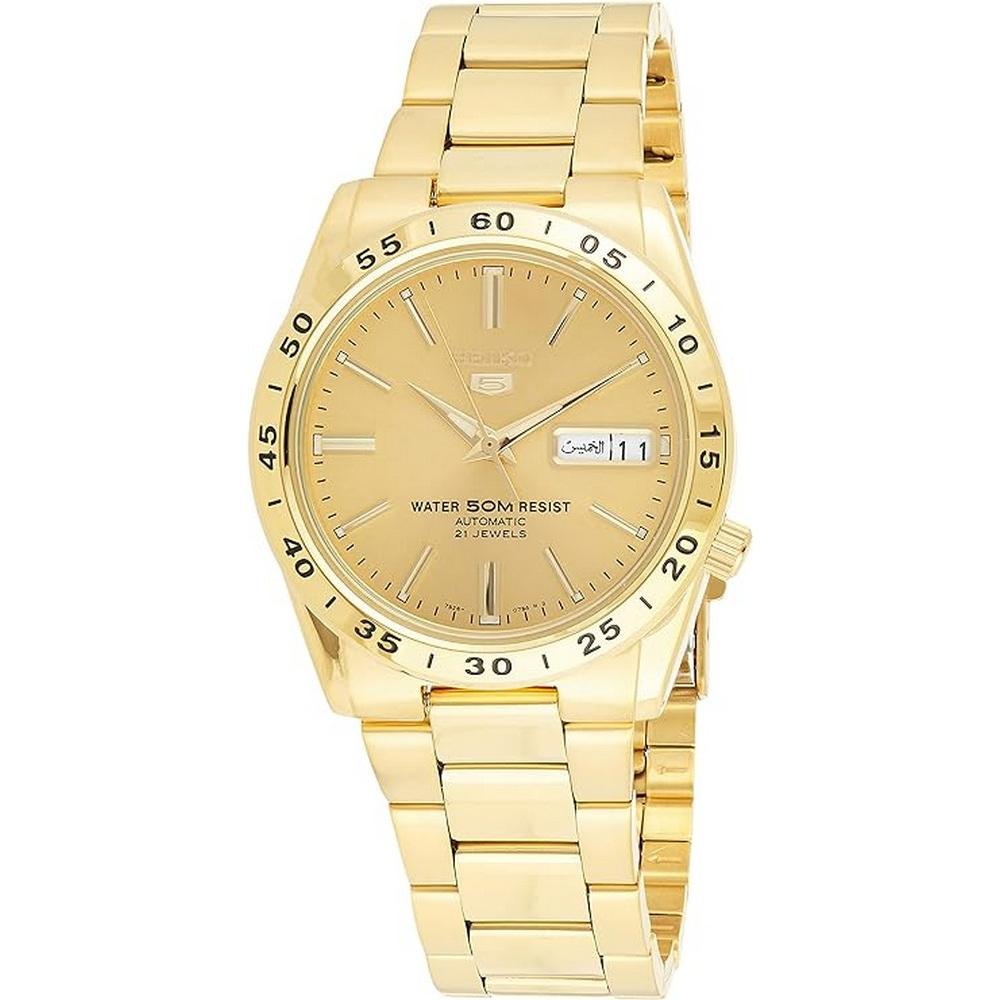 seiko SNKE06 Men's  Stainless Steel Analog with Gold Dial Watch