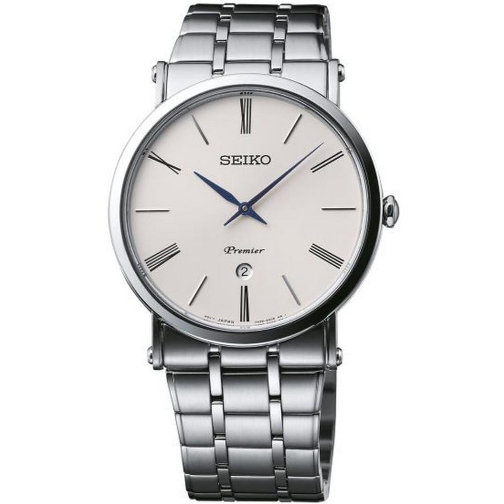 seiko SKP391P1 PREMIER QUARTZ MEN'S WATCH