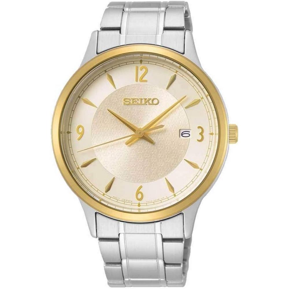 seiko SGEH92P1  Essentials Quartz Champagne Dial Men's Watch