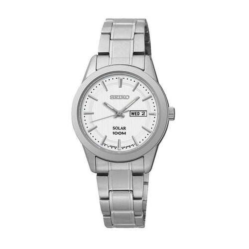 seiko SUT159P1 Ladies Wrist XS Solar Analog Quartz Stainless Steel Watch seiko