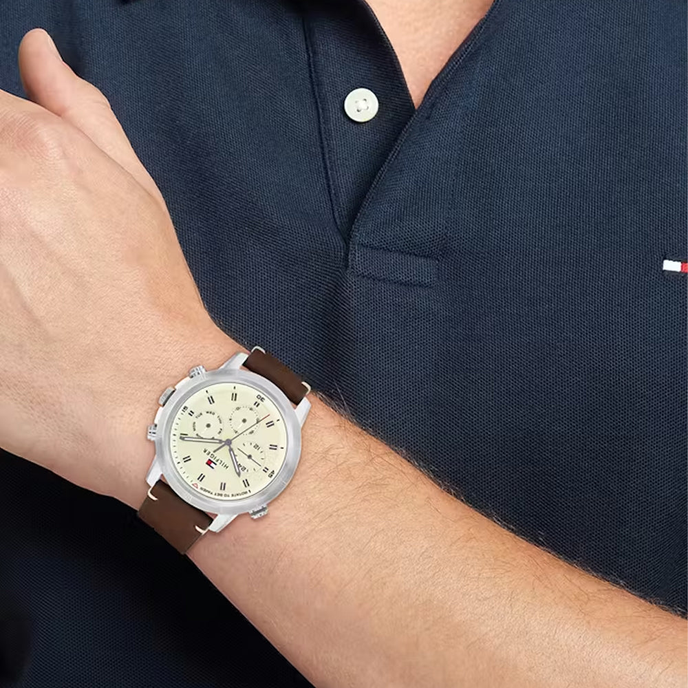 Tommy Hilfiger 1792102 Troy Parchment Dial Watch