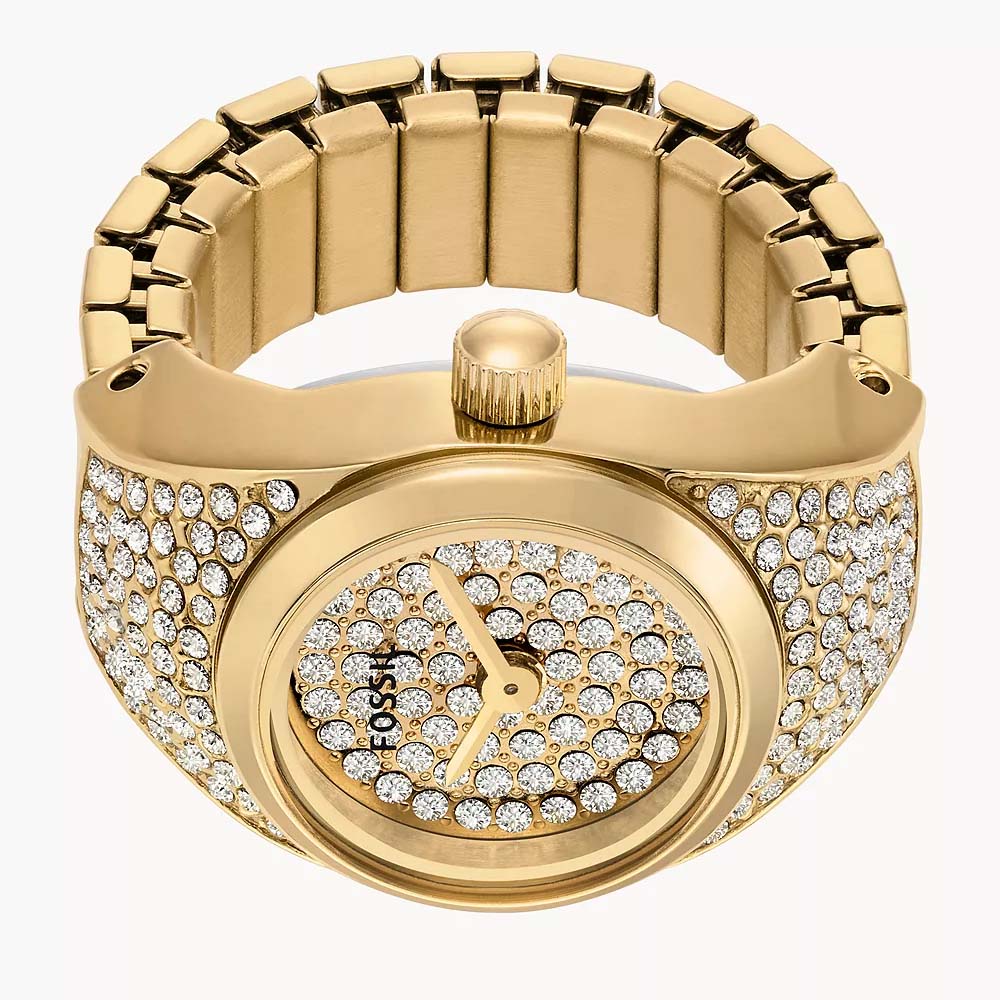 FOSSIL ES5392 Watch Ring Two-Hand Gold-Tone Stainless Steel