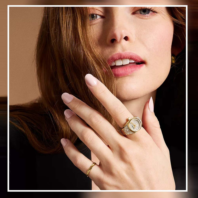 FOSSIL ES5392 Watch Ring Two-Hand Gold-Tone Stainless Steel